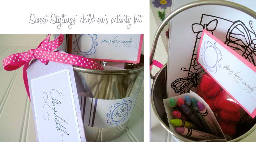 calgary wedding activity kit for kids