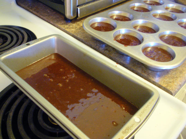 chocolate muffins and cake