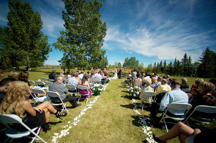 Spruce Meadows wedding ceremony
