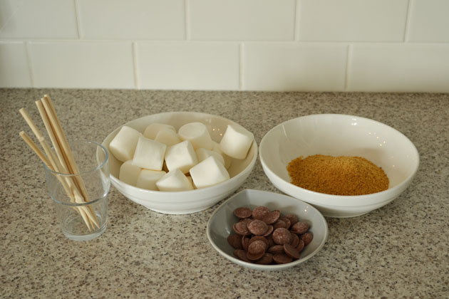 Smores on a stick ingredients