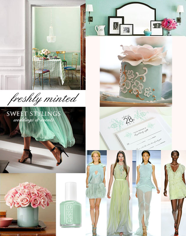 What about your Spring wedding mint green wedding inspiration