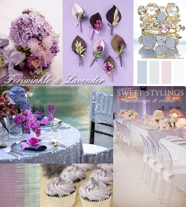 perwinkle lavender wedding